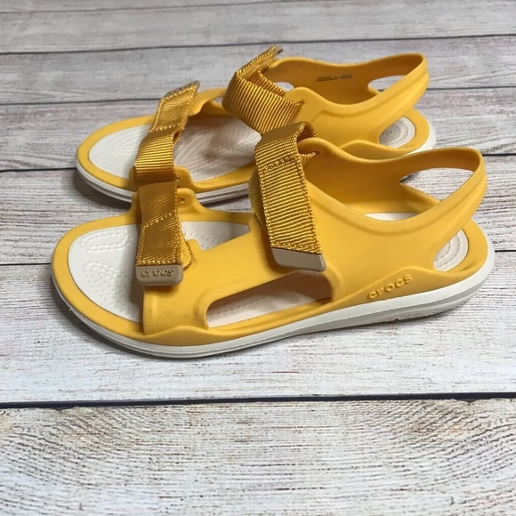 Crocs Canary Yellow Swiftwater Expedition Sandal Size 4 - Picture 6 of 8